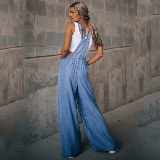 Damen Denim Jumpsuit