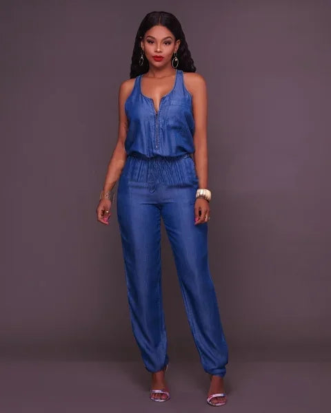 Stylischer Jeans Jumpsuit