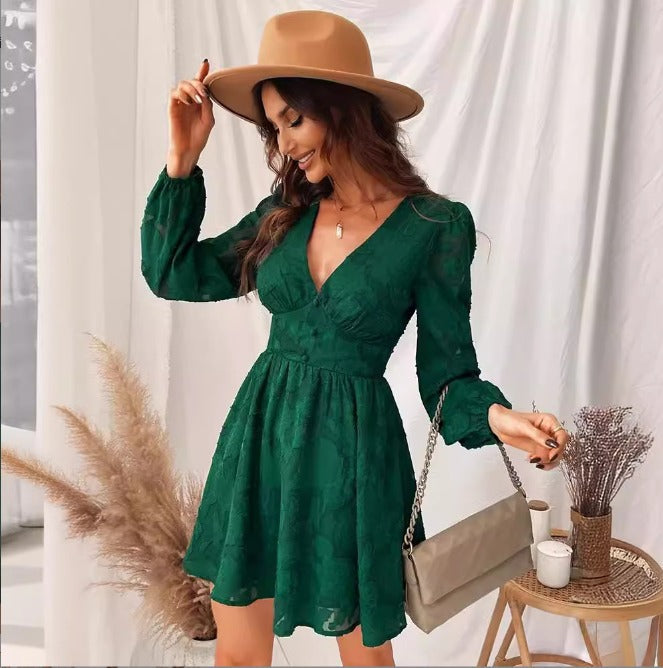Heidi-Mode | Delicate Satin Kleid mit Kurzen Ärmeln
