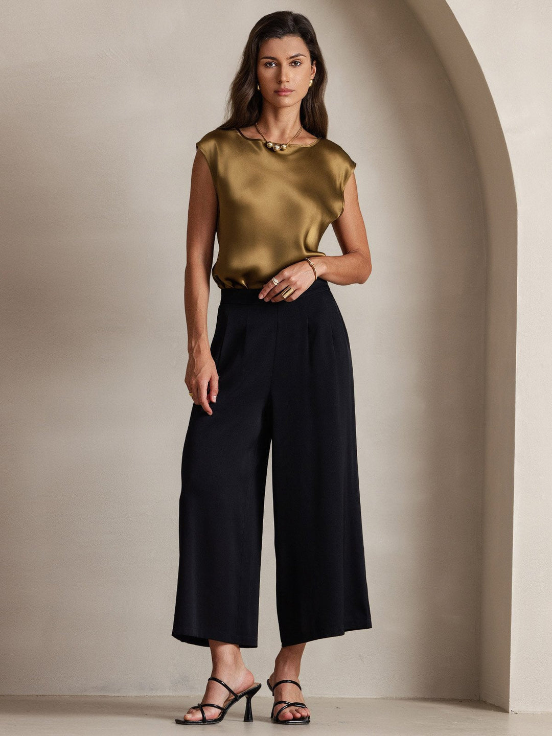 Heidi-Mode | Seiden Kapuze Ärmel Bluse