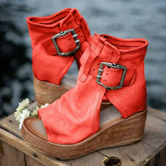 Heidi-Mode | Boho Wedge Sandalen für Frauen