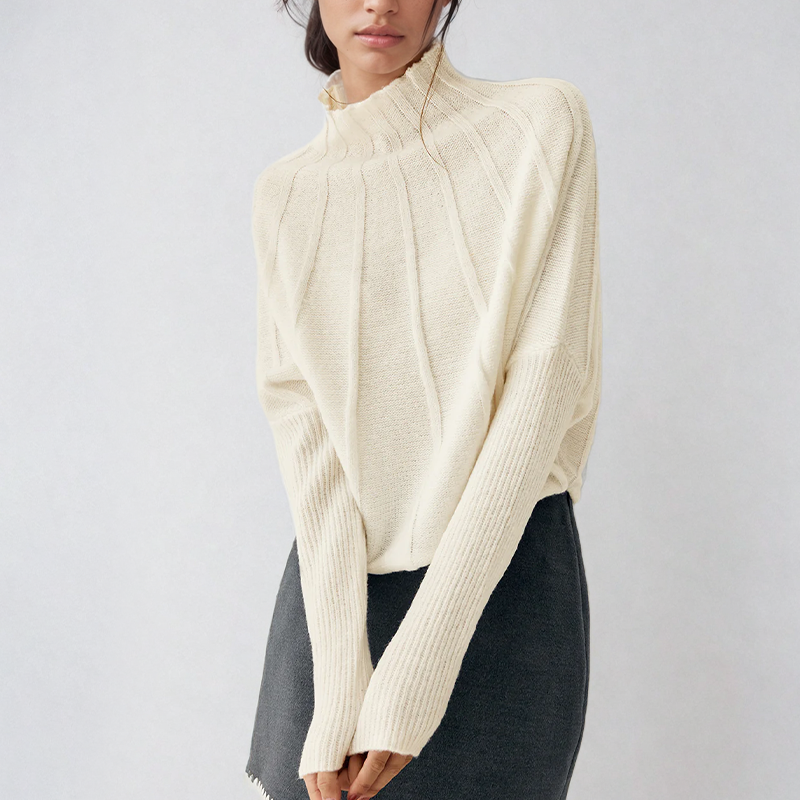 Heidi-Mode - Stylische Strickrollkragenpullover für den Winter für Frauen