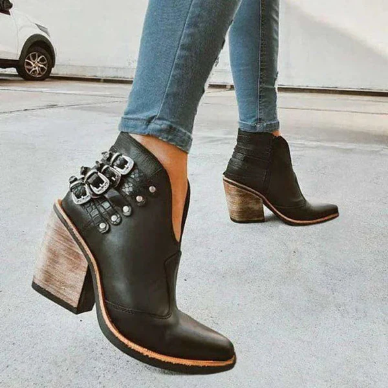 Heidi-Mode | Damen Blockabsätze Boots