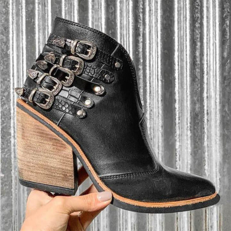 Heidi-Mode | Damen Blockabsätze Boots
