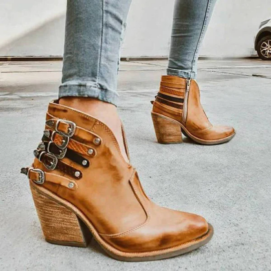 Heidi-Mode | Damen Blockabsätze Boots