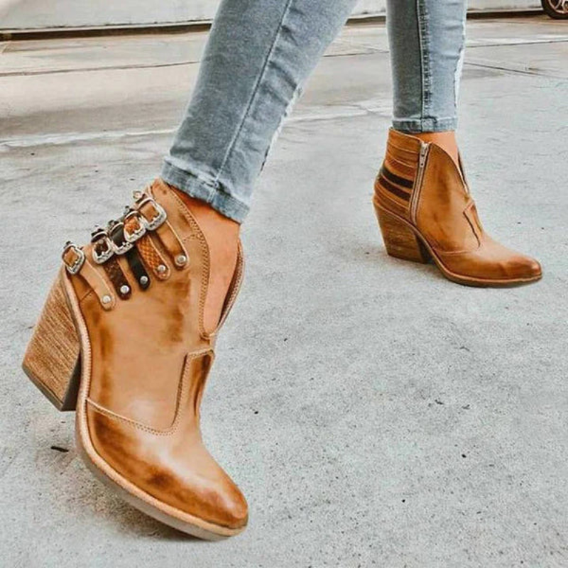 Heidi-Mode | Damen Blockabsätze Boots