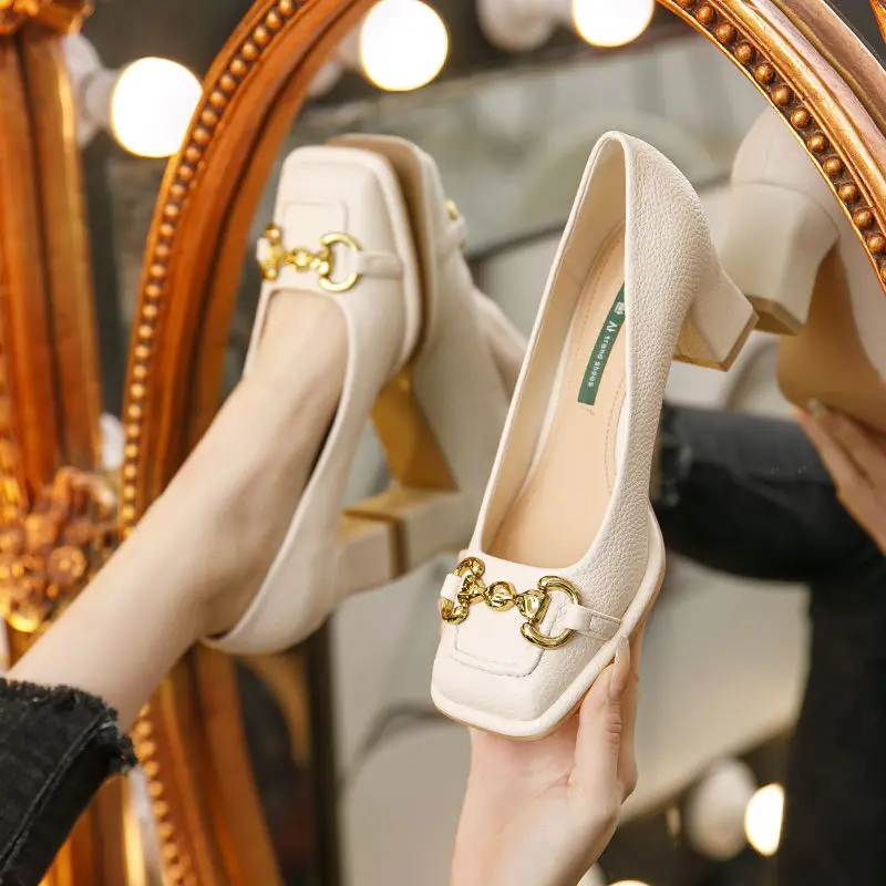 Heidi-Mode | Damen Block Absätz Pumps