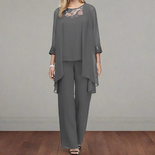 Heidi-Mode | Damen Elegant Zweiteiler Set Outfit