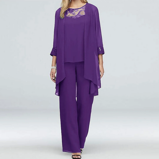 Heidi-Mode | Damen Elegant Zweiteiler Set Outfit