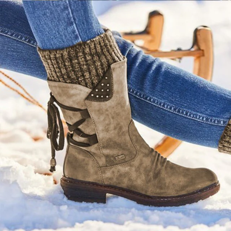 Heidi-Mode | Damen wasserdichte Winterstiefel Stiefel