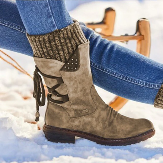 Heidi-Mode | Damen wasserdichte Winterstiefel Stiefel