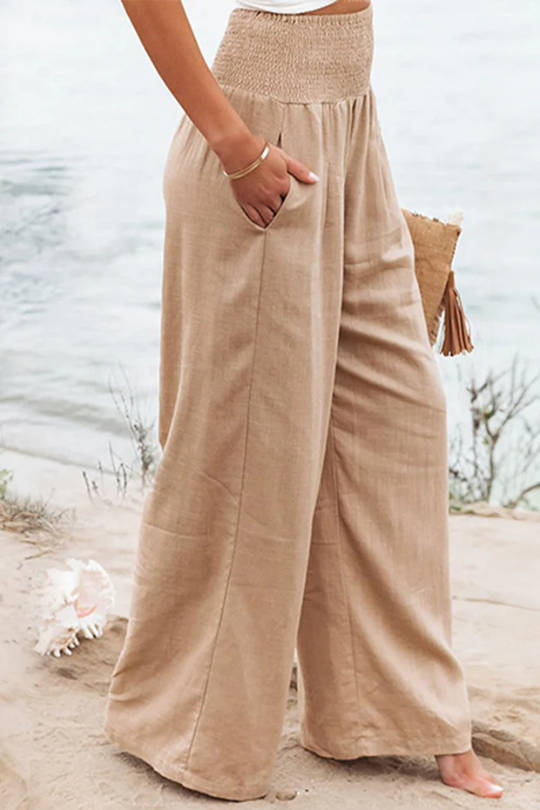 Heidi-Mode | Damen Leichte Sommerhosen Weite Stoffhose