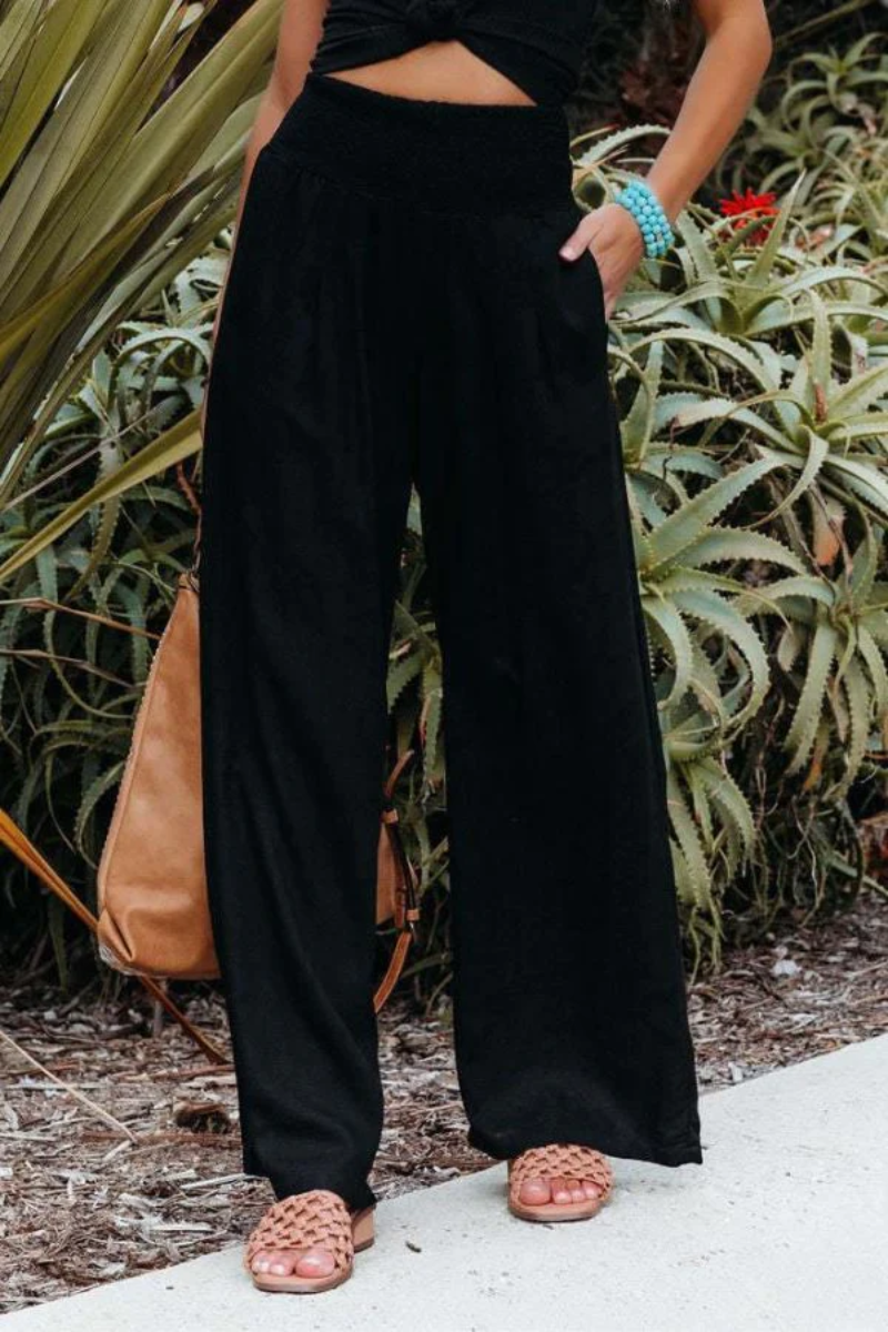 Heidi-Mode | Damen Leichte Sommerhosen Weite Stoffhose