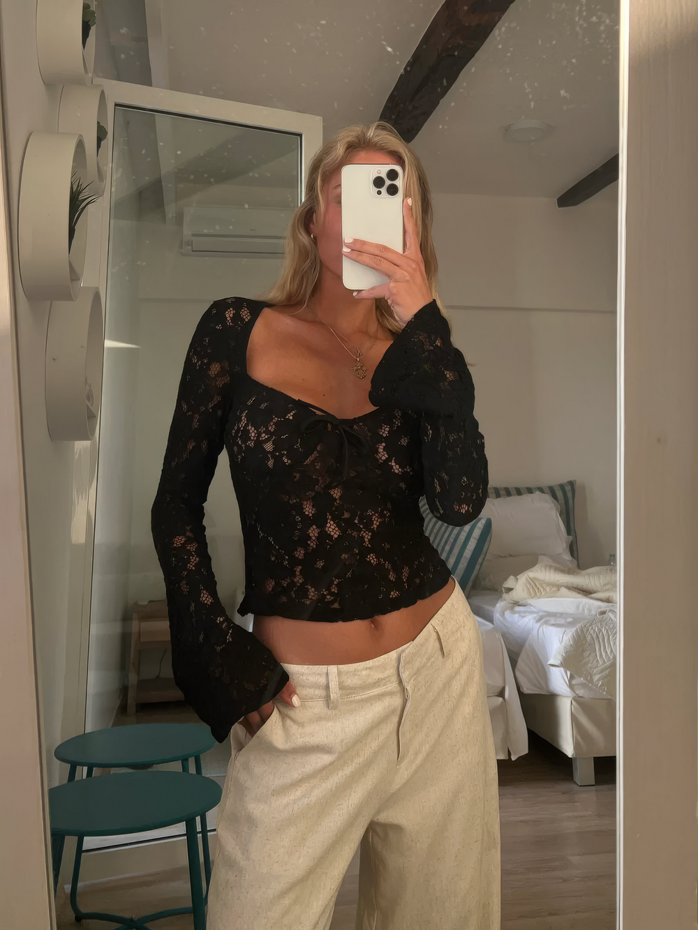 Heidi-Mode | Damen Festliche Oberteil Elegant Top