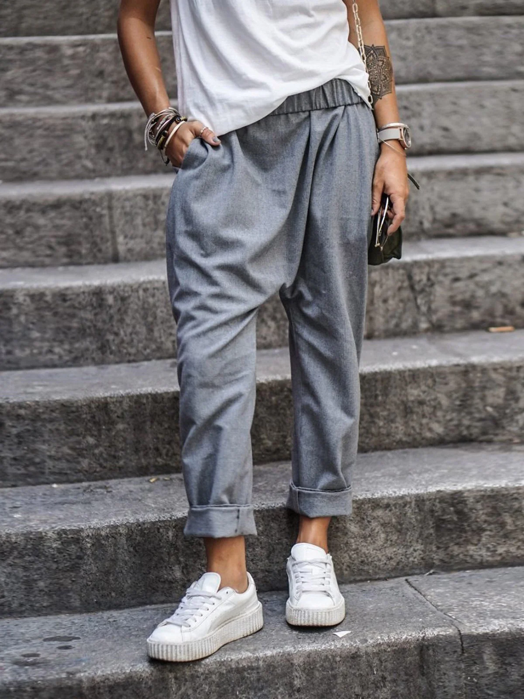 Heidi-Mode | Damen Baggy Hosen Weit