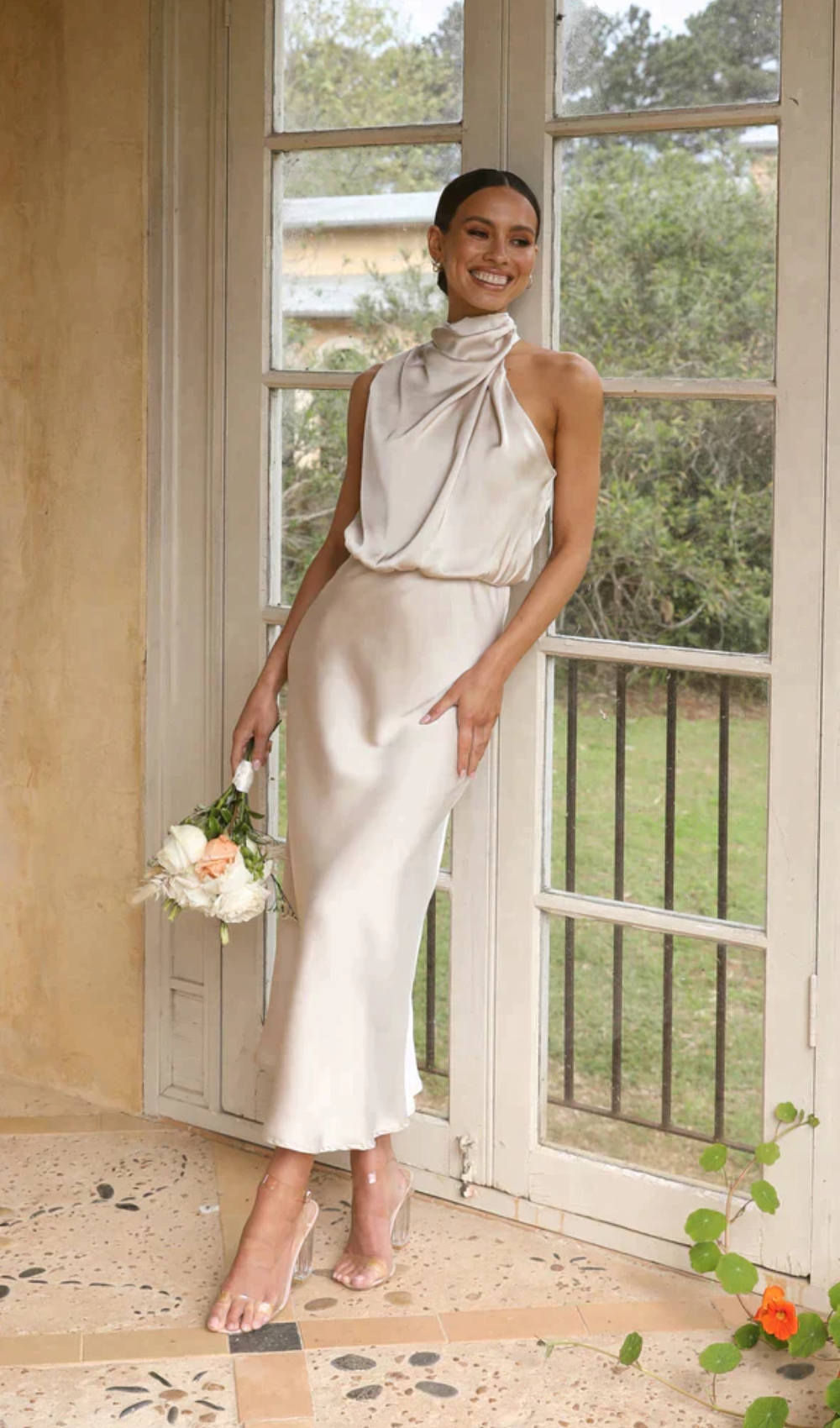 Heidi-Mode | Damen Hochzeitsgast Kleid Midi