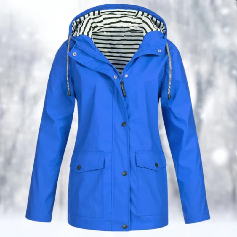 Heidi-Mode | Damen Kapuze Regenjacke Wasserdichte