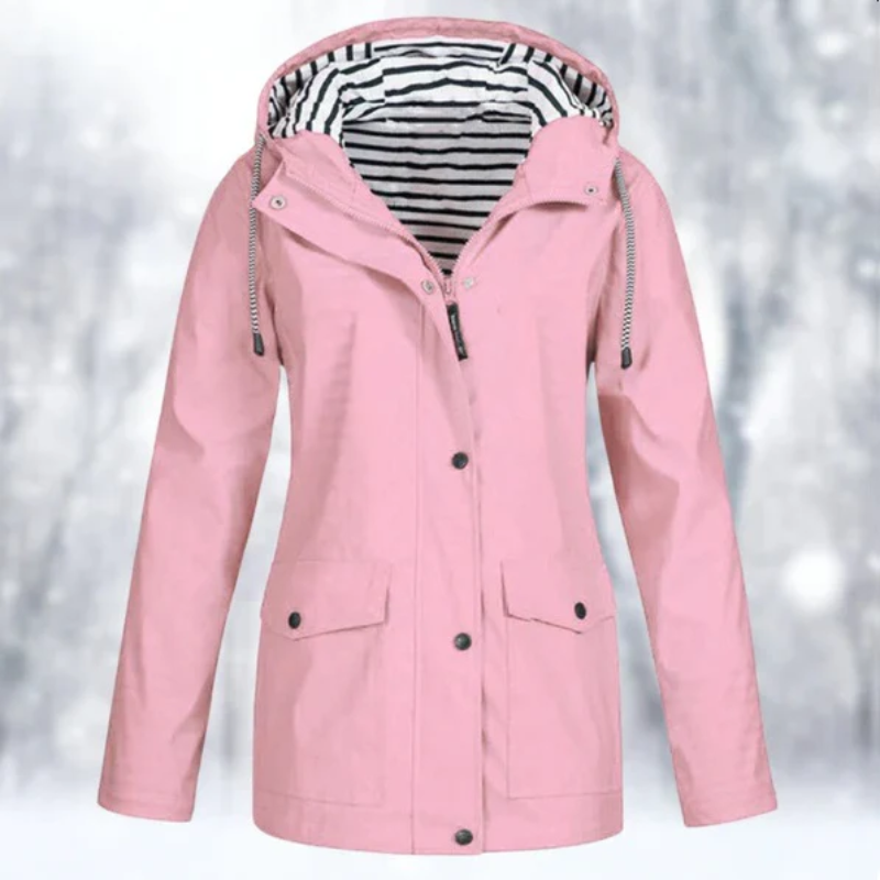 Heidi-Mode | Damen Kapuze Regenjacke Wasserdichte