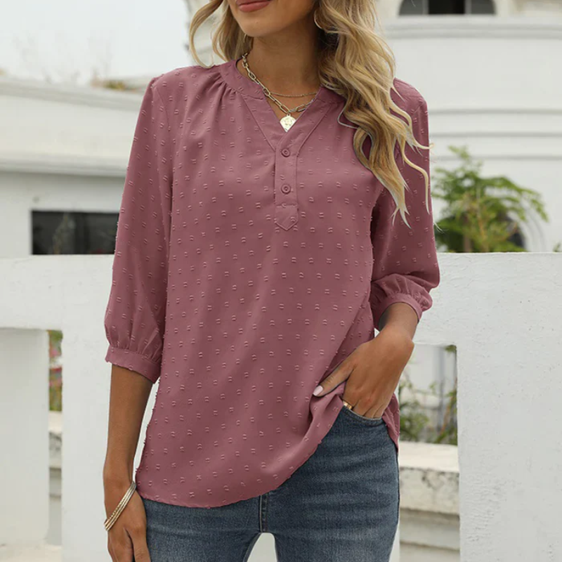 Heidi-Mode | Damen Langarm Oberteile Elegant Top