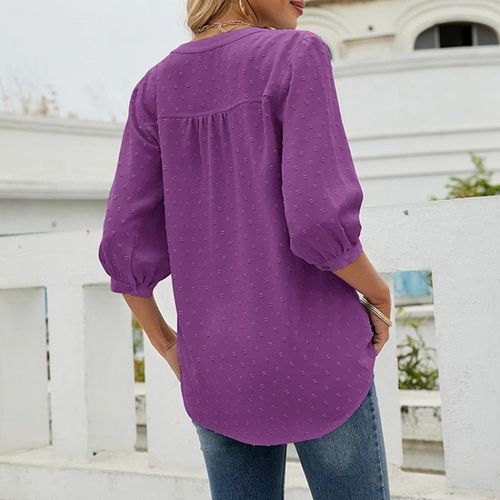 Heidi-Mode | Damen Langarm Oberteile Elegant Top