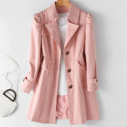Heidi-Mode | Damen Lange Trenchcoat Leichte