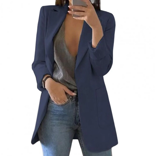Heidi-Mode | Damen Lange Blazer Moderne Mantel