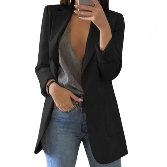 Heidi-Mode | Damen Lange Blazer Moderne Mantel