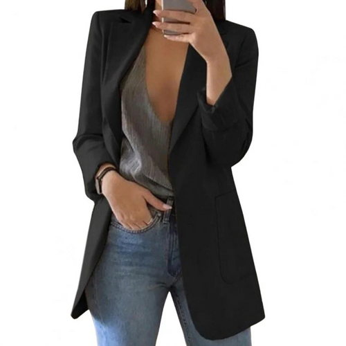 Heidi-Mode | Damen Lange Blazer Moderne Mantel