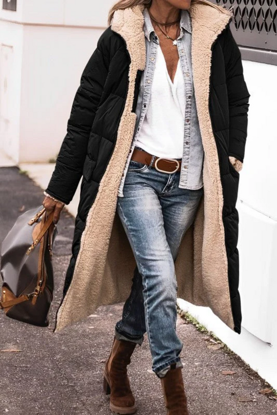 Heidi-Mode | Damen Leichte Daunenjacke Teddy Jacke