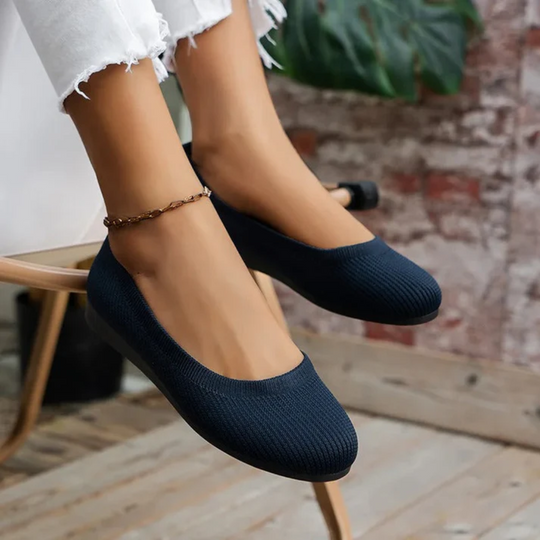 Heidi-Mode | Damen schwarze Loafers Slip In Schuhe