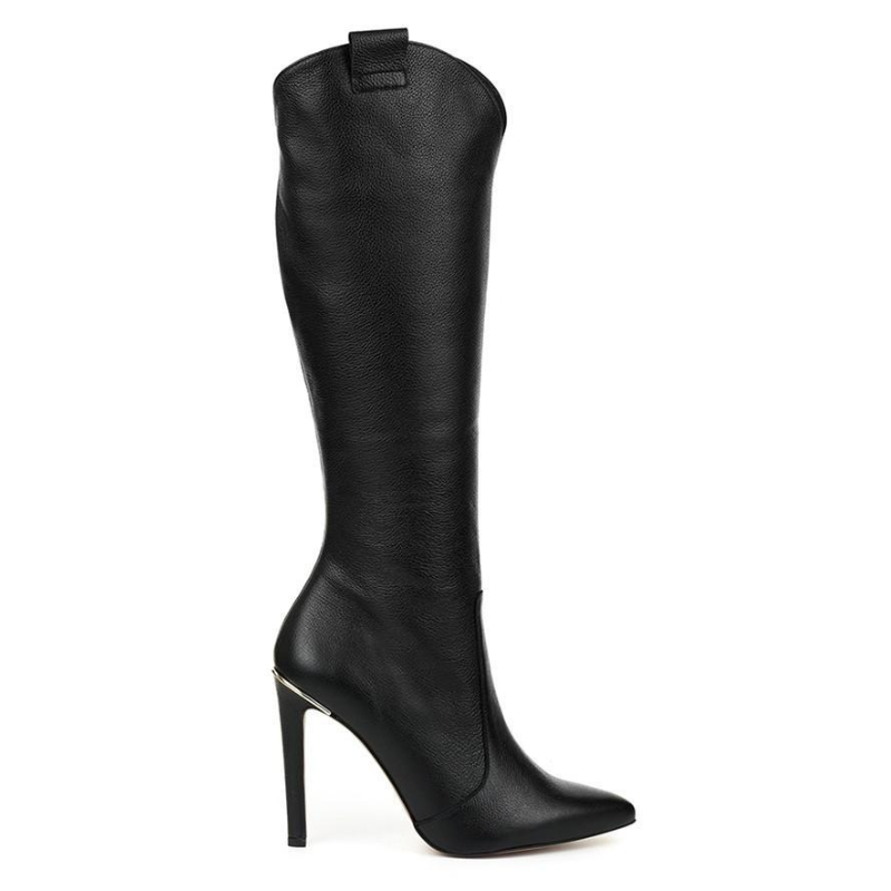 Heidi-Mode | Damen Overknee Stiefel Schwarz