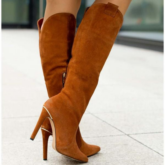 Heidi-Mode | Damen Overknee Stiefel Schwarz