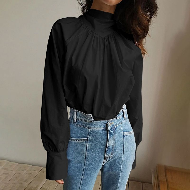 Heidi-Mode | Damen Schwarz Oberteile Schicken Top