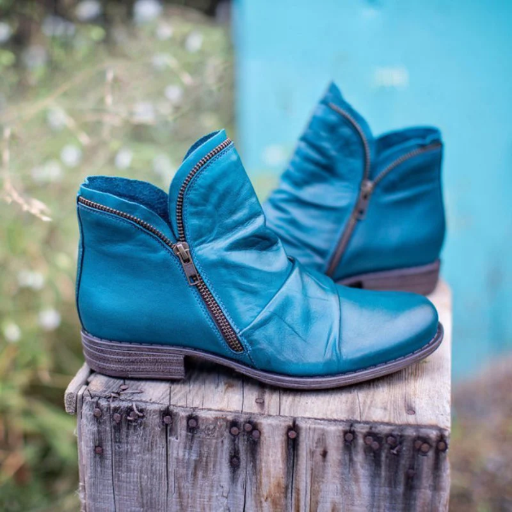 Heidi-Mode | Damen Schwarz Stiefeletten Wasserdicht