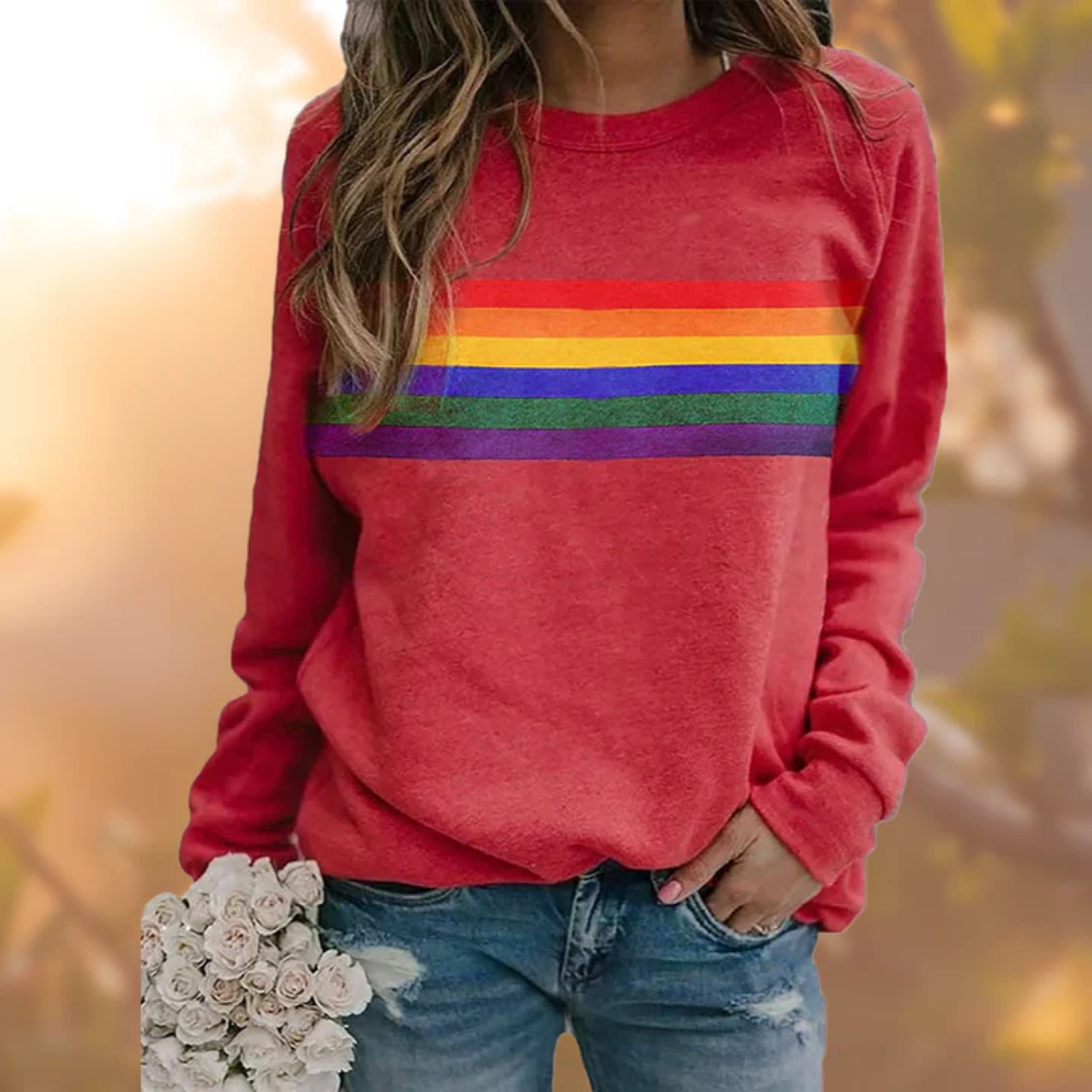 Heidi-Mode | Damen Ausgefallene Pullover Sweatshirt