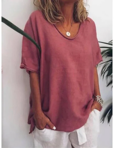 Heidi-Mode | Damen Oversized T-Shirt Weiß