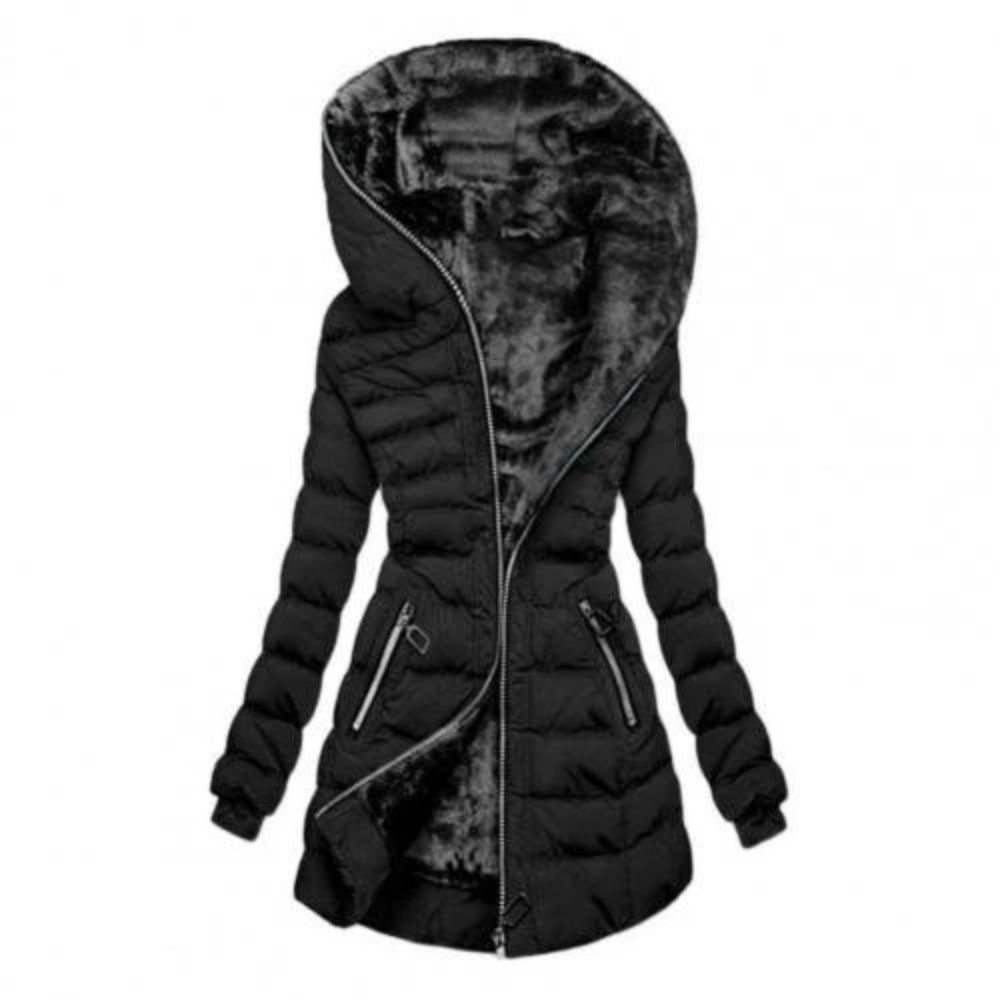 Heidi-Mode | Damen Lange Daunenjacke Steppjacke Winter