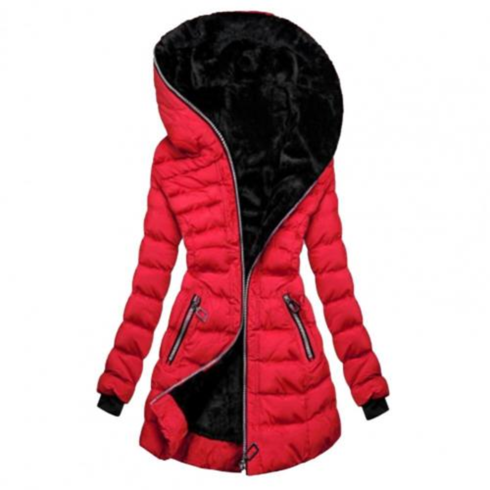 Heidi-Mode | Damen Lange Daunenjacke Steppjacke Winter