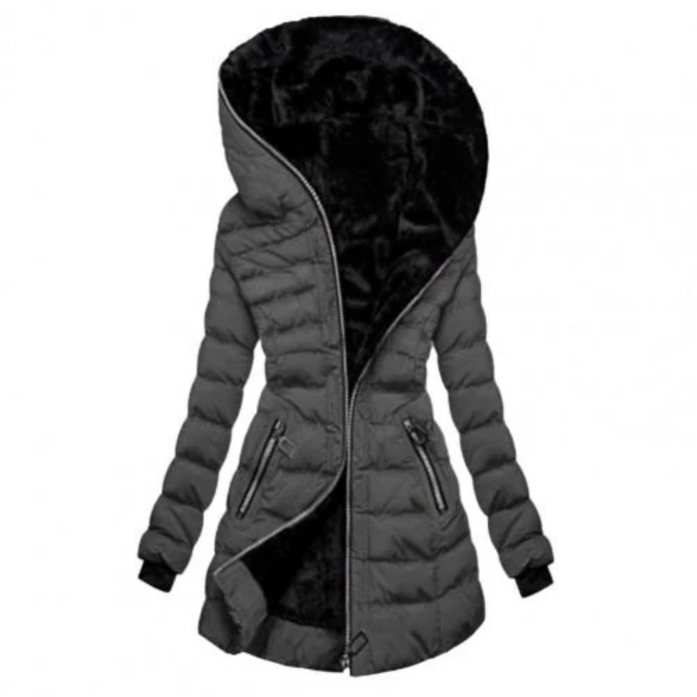 Heidi-Mode | Damen Lange Daunenjacke Steppjacke Winter