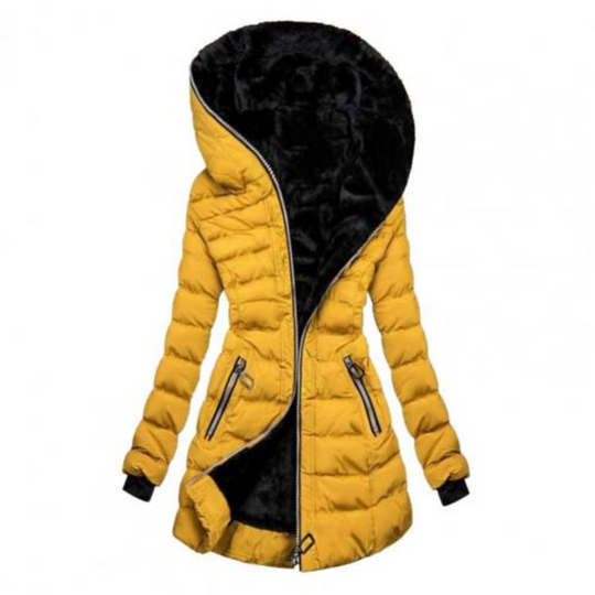 Heidi-Mode | Damen Lange Daunenjacke Steppjacke Winter