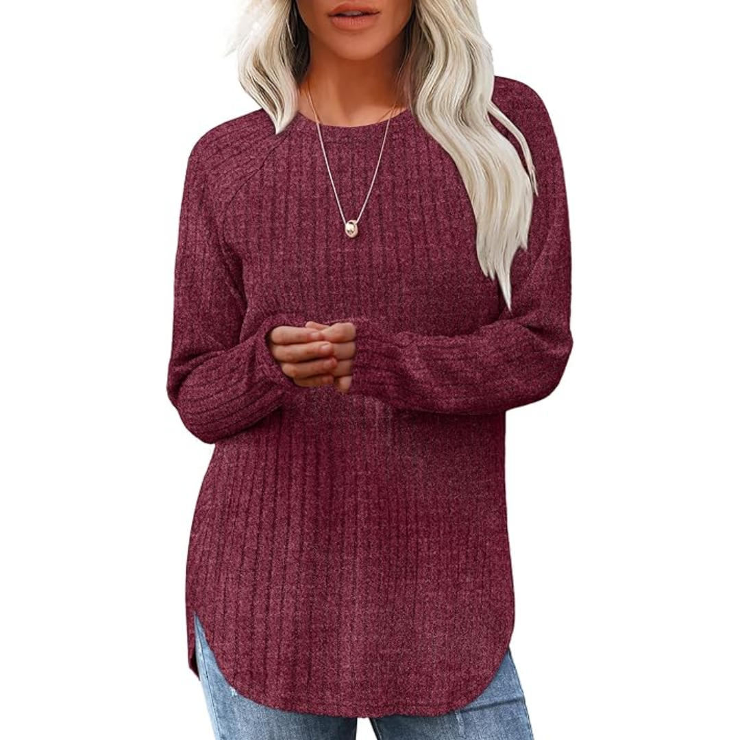 Heidi-Mode | Fit Crew Neck Sweatshirt Tunika