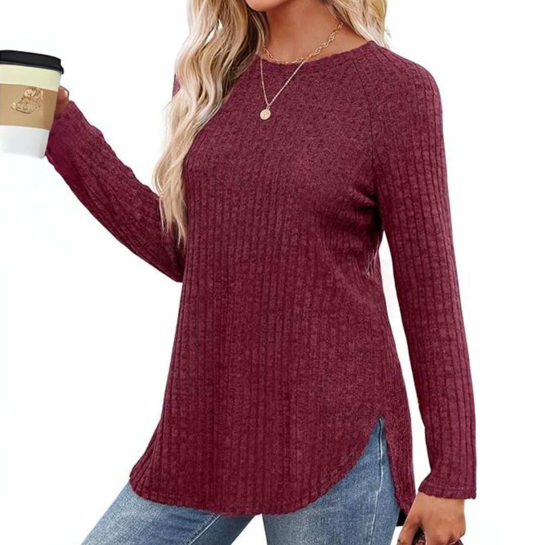 Heidi-Mode | Fit Crew Neck Sweatshirt Tunika