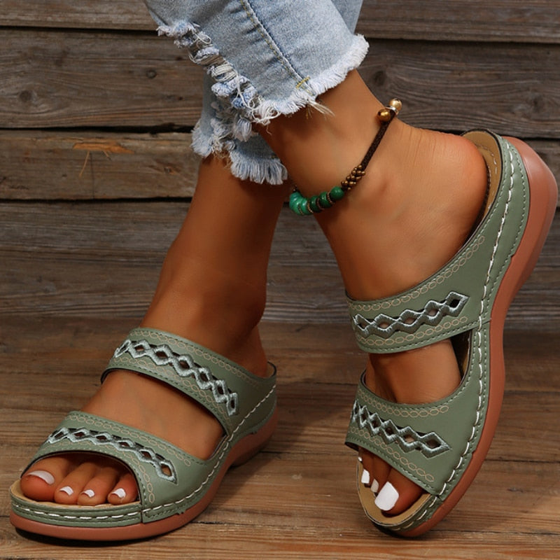 Heidi-Mode | Sommer Damen Sandalen für Ausgezeichneten Komfort und Unterstützung