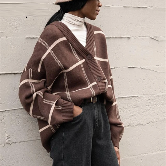 Heidi-Mode | Retro Cardigan Eine Legere und Bequeme Outfit