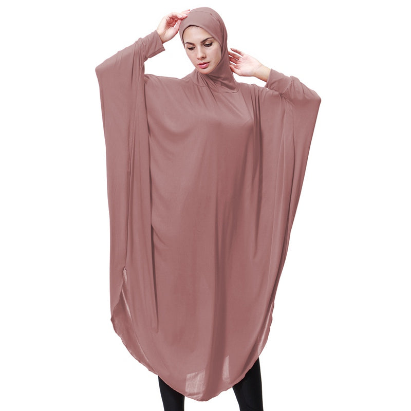 Heidi-Mode | Mikrofaser Lange Bön Jilbab mit Ärmeln für Arabische Frauen