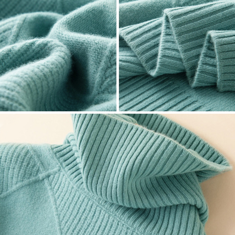 Heidi-Mode - Elegante und Bequeme Herbst Merinowolle Rollkragenpullover für Frauen