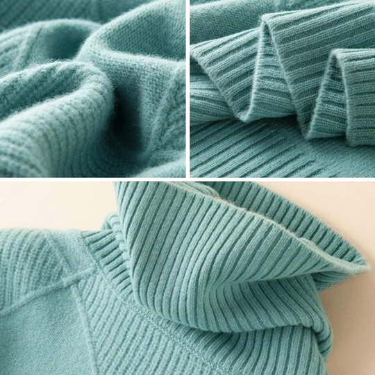 Heidi-Mode - Elegante und Bequeme Herbst Merinowolle Rollkragenpullover für Frauen