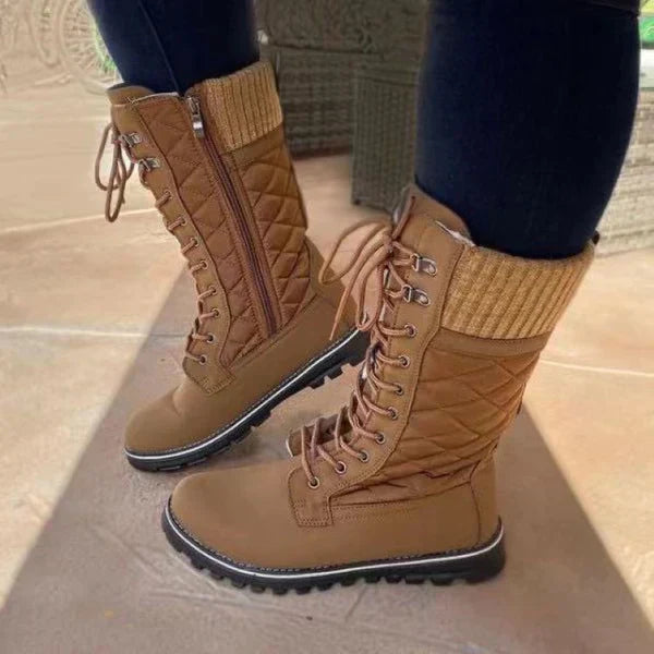 Pelz-Thermostiefel für Frauen
