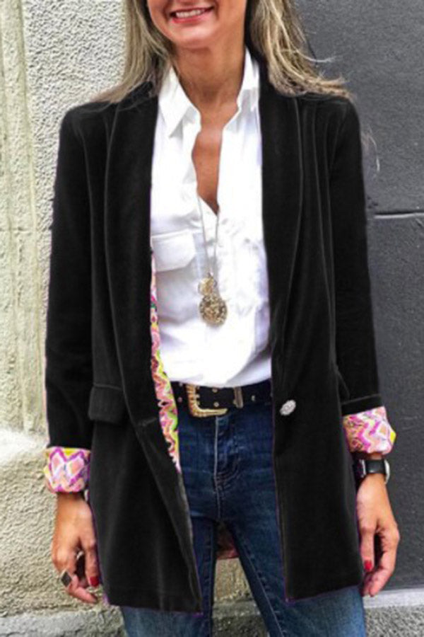 Heidi-Mode | Für Eternity Wende Retro Druck Blazer