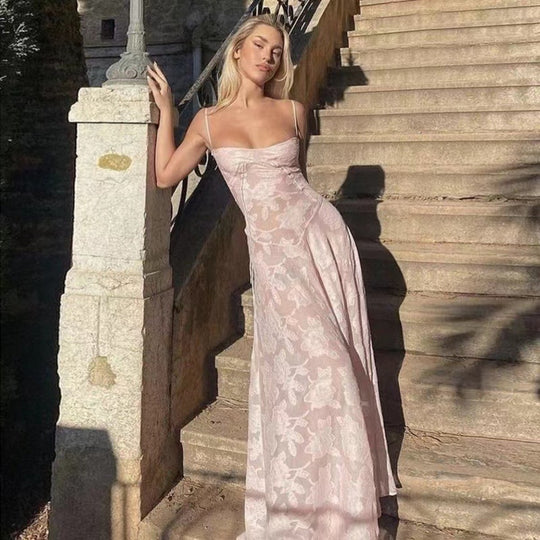 Heidi Mode | Perspektive Slim Fit Hosenträger Blumenkleid